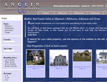 Tablet Screenshot of anglinproperty.com